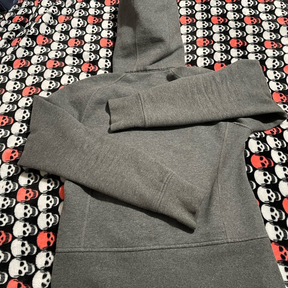 Gray Women's Zip-Up Hoodie - Picture 6 of 7